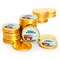 84 Pcs Fire Truck Kid's Birthday Candy Party Favors Chocolate Coins with Gold Foil